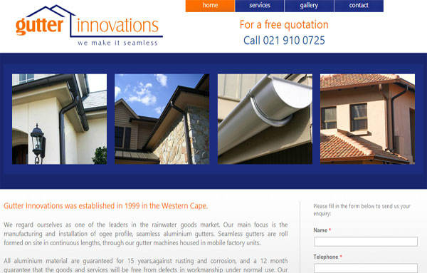 Webdesign - Gutter Innovations