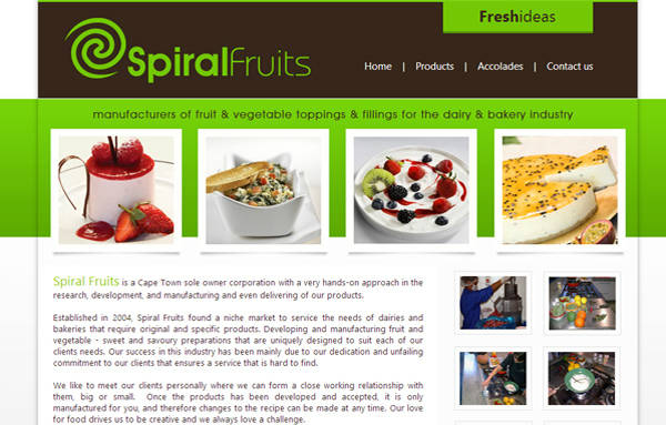 Webdesign - Spiral Fruits